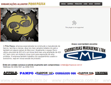 Tablet Screenshot of prhopesca.com.br